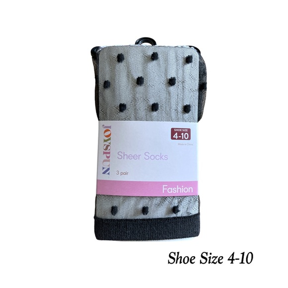 Joyspun Sheer Fashion Print Socks - Picture 5 of 6